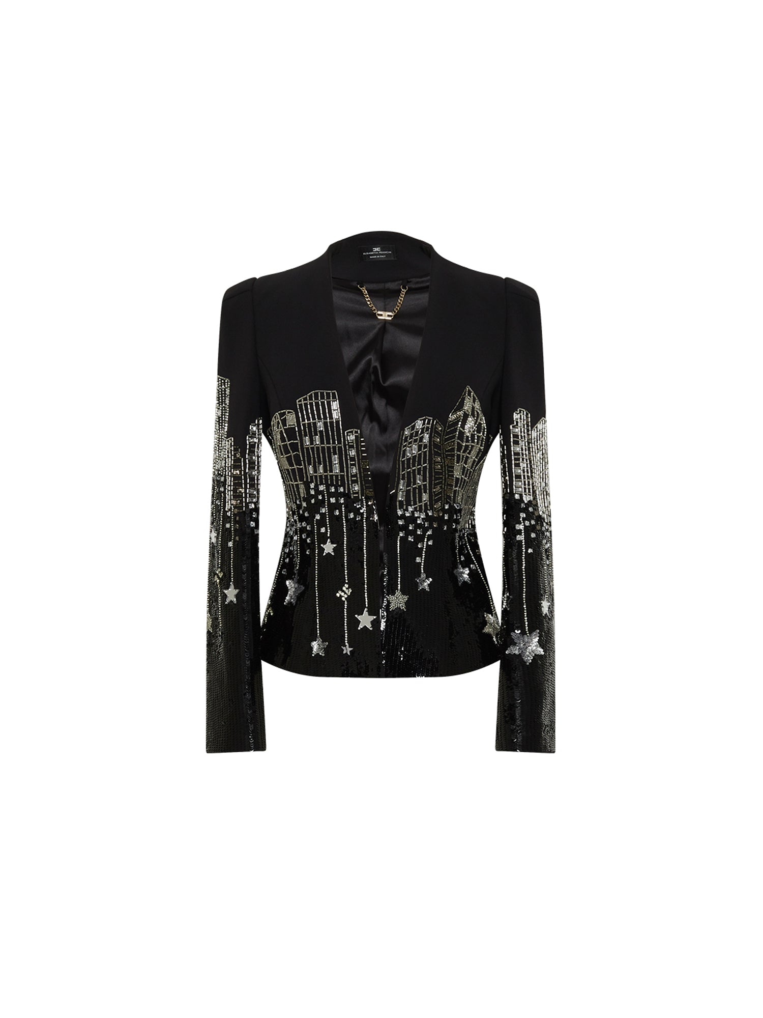 Blazer E.Franchi à strass - Noir