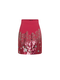 Jupe E.Franchi à sequins - Rose