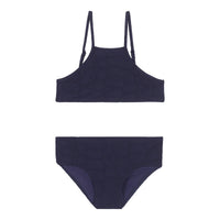 BLEU NUIT MAILLOT DE BAIN GOMETTE FEMME