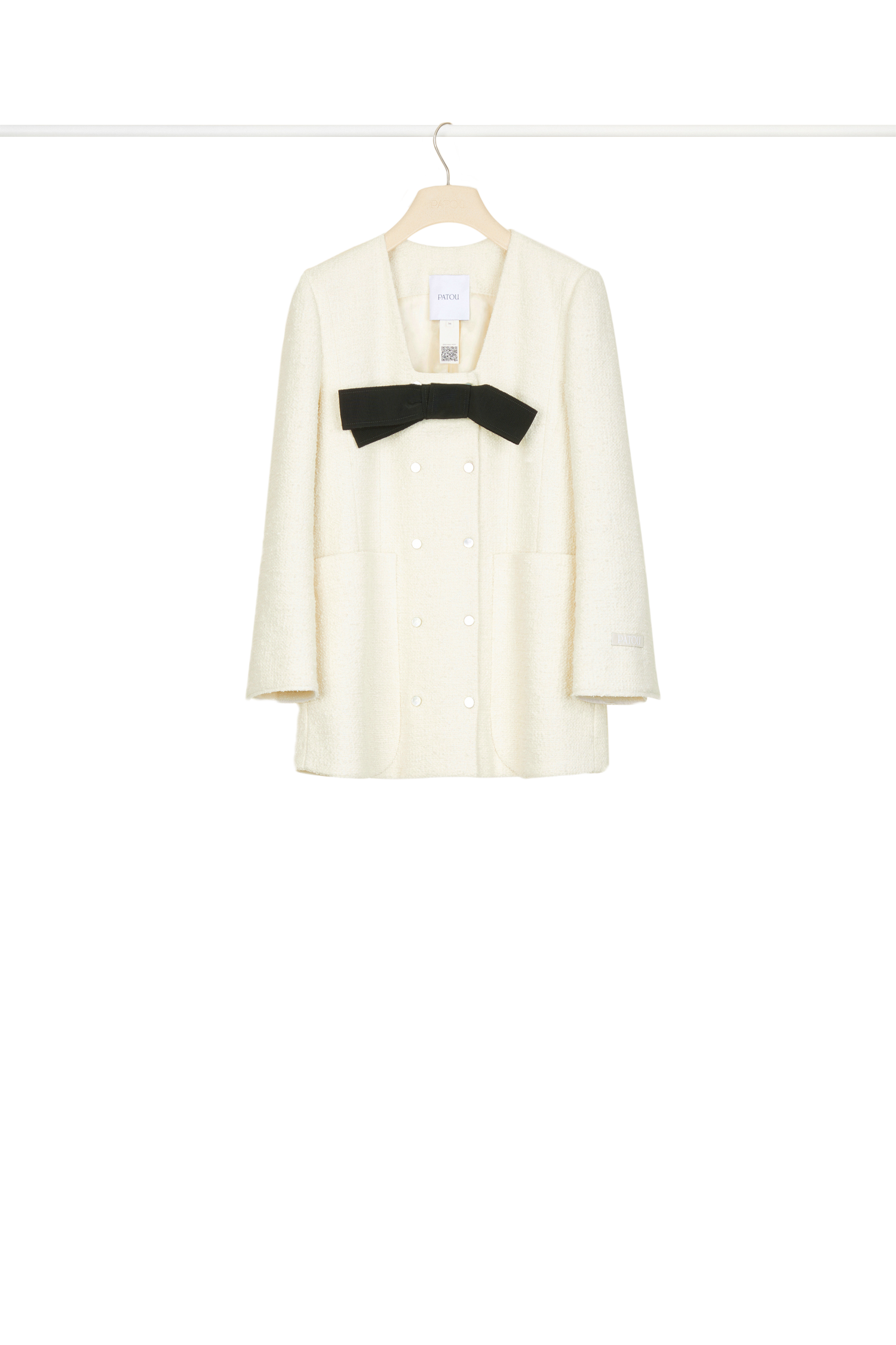 Veste en tweed à noeud - Sable
