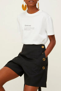 T-shirt Syntony en coton bio - Blanc Syntony
