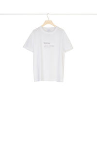 T-shirt Syntony en coton bio - Blanc Syntony