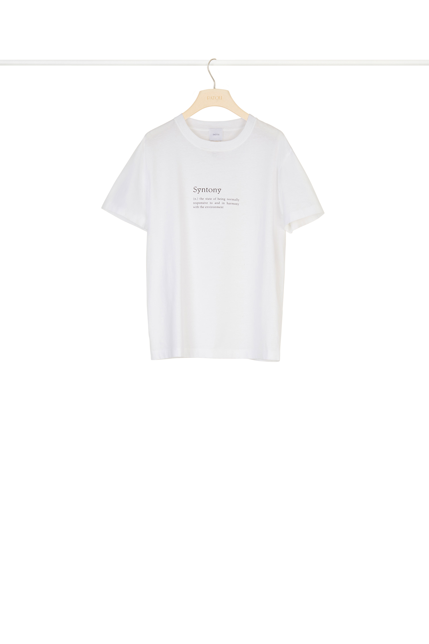 T-shirt Syntony en coton bio - Blanc Syntony