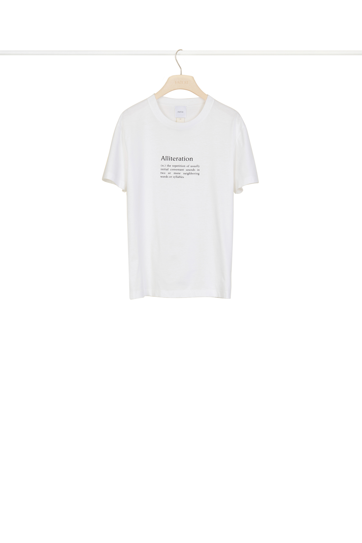 T-shirt Alliteration en coton bio
 - Blanc Alliteration