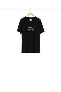 T-shirt Tautology en coton bio
 - Noir Tautology