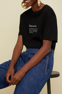 T-shirt Digression en coton bio - Noir Digression