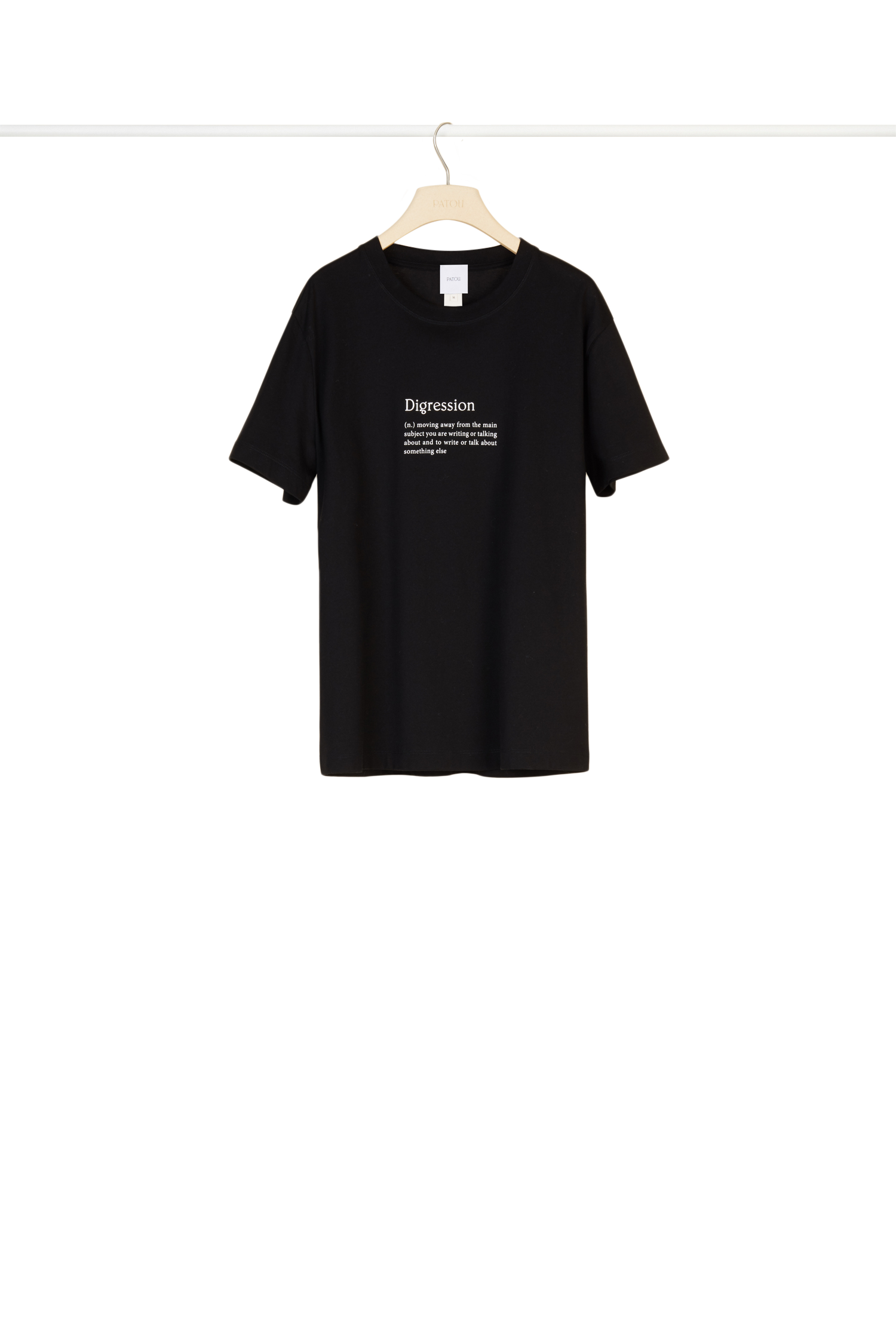 T-shirt Digression en coton bio - Noir Digression