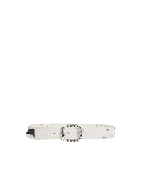 Ceinture Junka en cuir - White