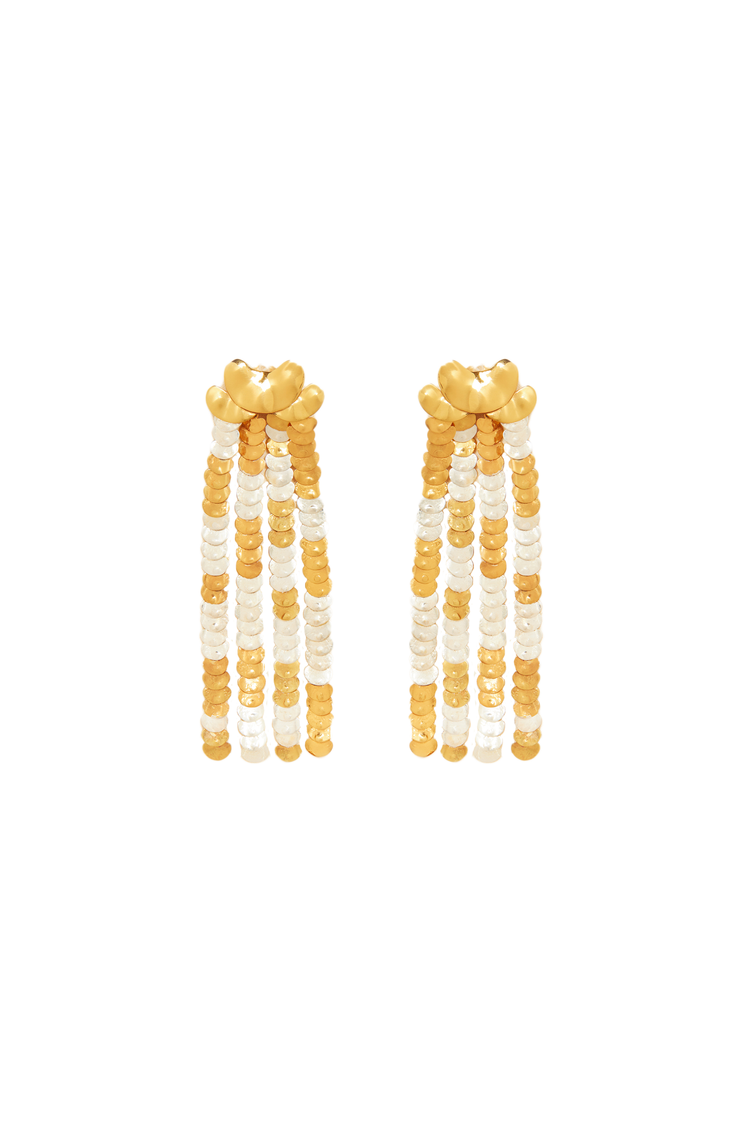 Boucles d’oreilles bicolores - Or et Argent