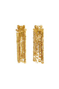 Boucles d'oreilles pendantes en laiton - Or