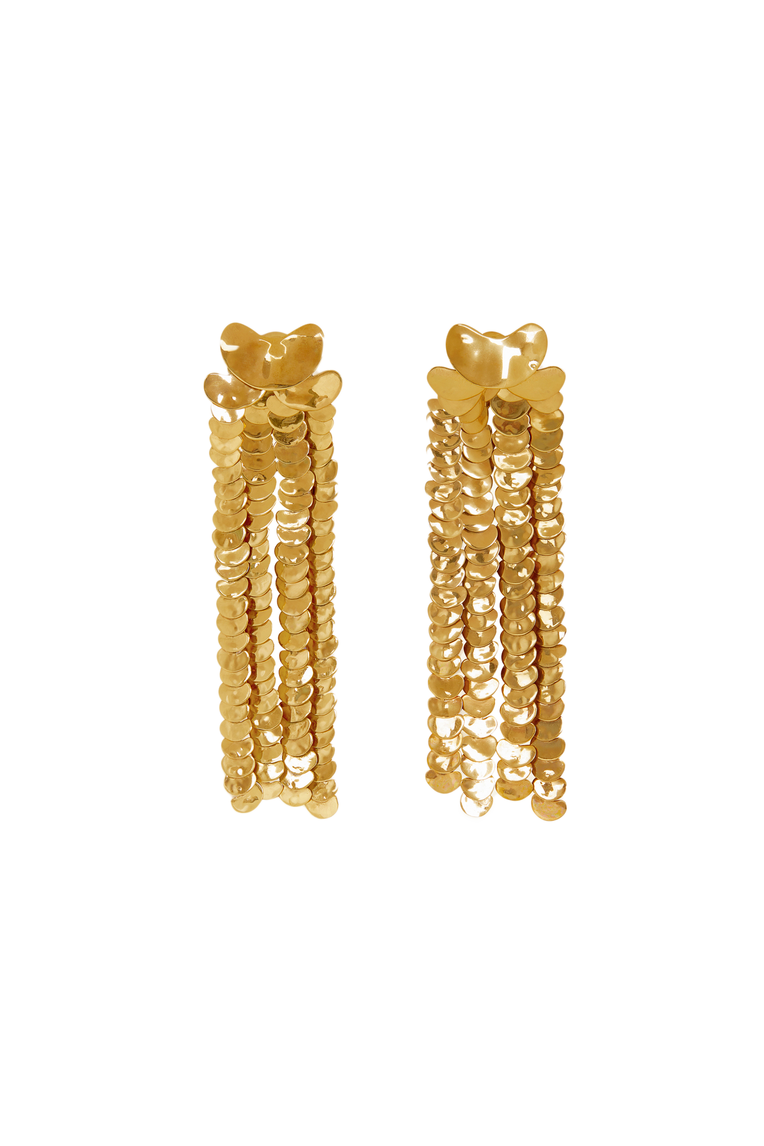 Boucles d'oreilles pendantes en laiton - Or