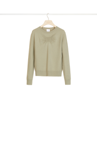 Pull fin en laine et cachemire
 - Kaki