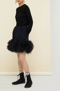 Pull fin en laine et cachemire - Noir