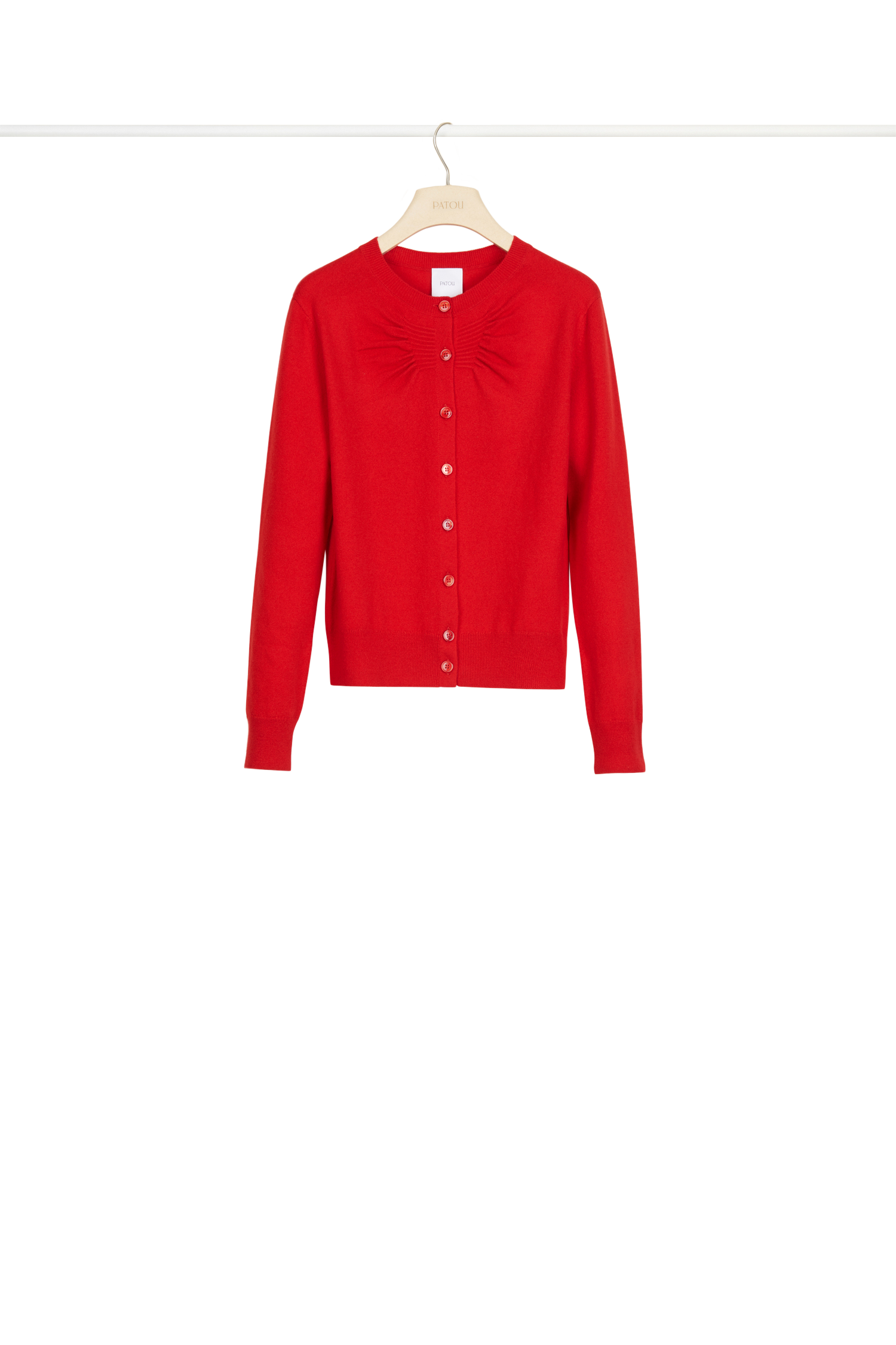 Cardigan fin en laine et cachemire
 - Rouge