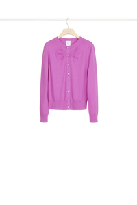 Cardigan fin en laine et cachemire - Mûre