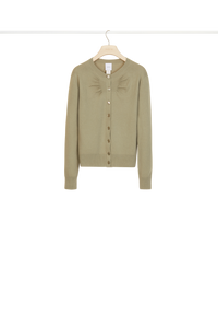 Cardigan fin en laine et cachemire
 - Kaki