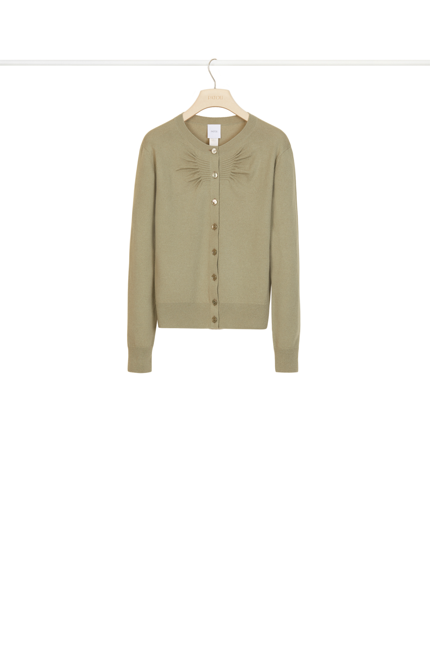Cardigan fin en laine et cachemire
 - Kaki