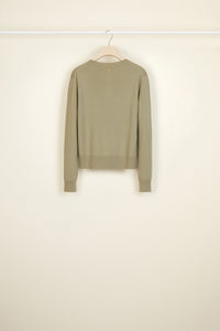 Cardigan fin en laine et cachemire
 - Kaki