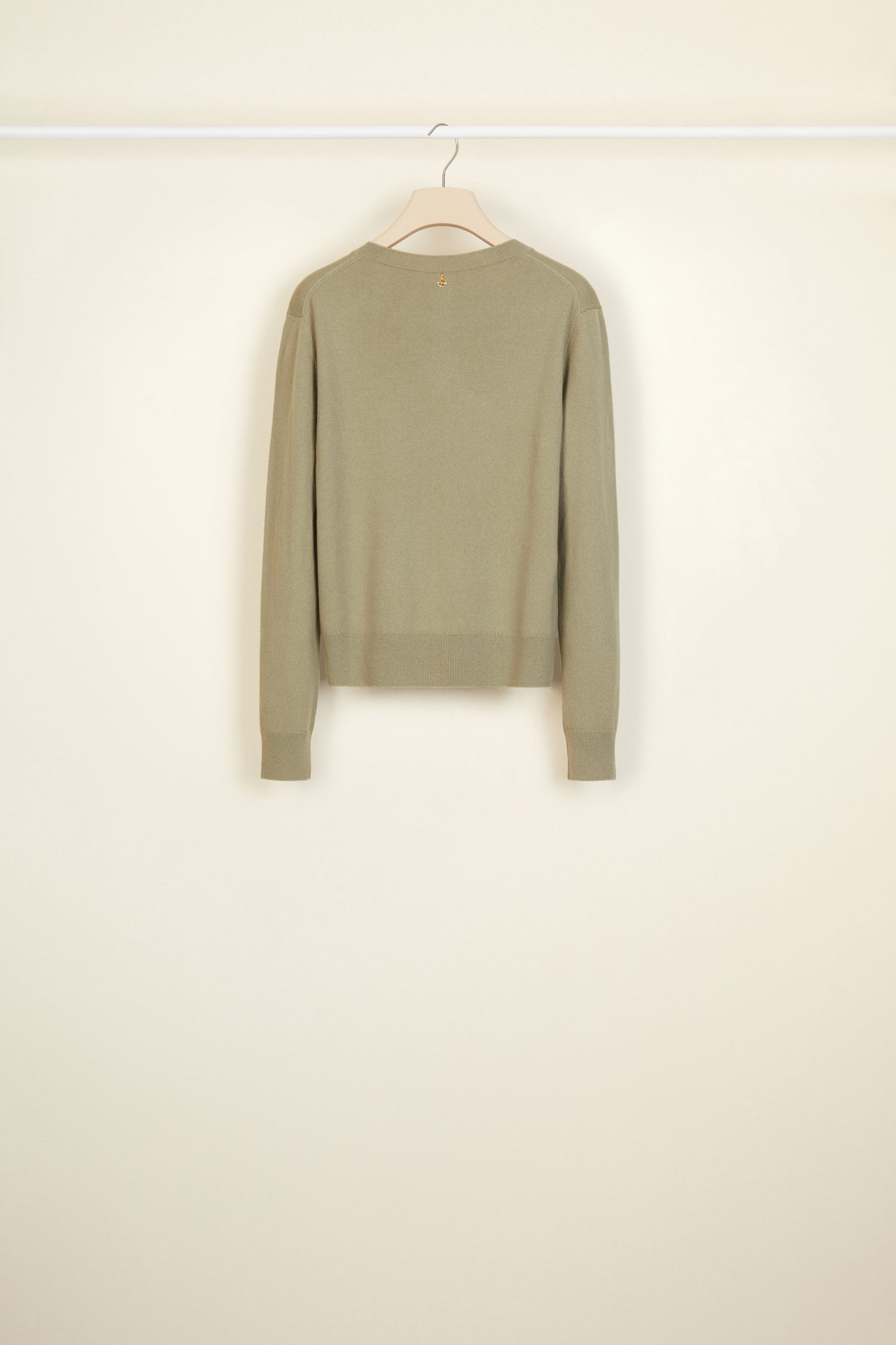 Cardigan fin en laine et cachemire
 - Kaki