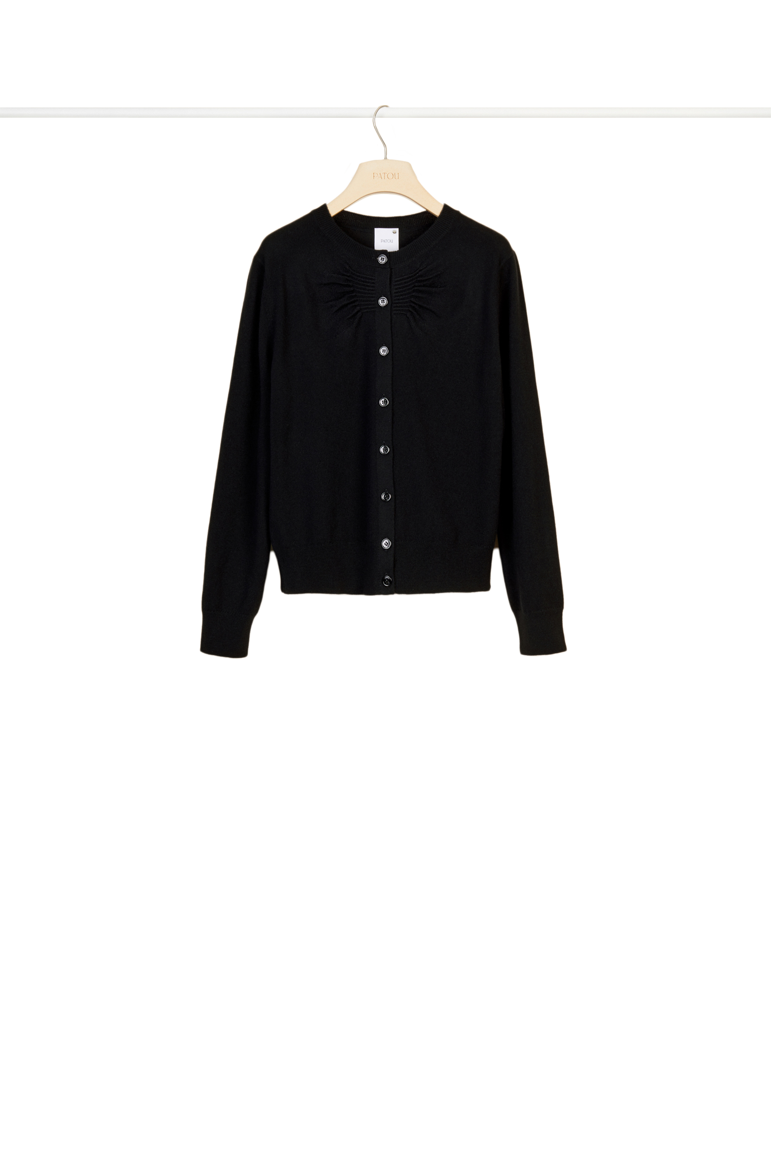 Cardigan fin en laine et cachemire - Noir