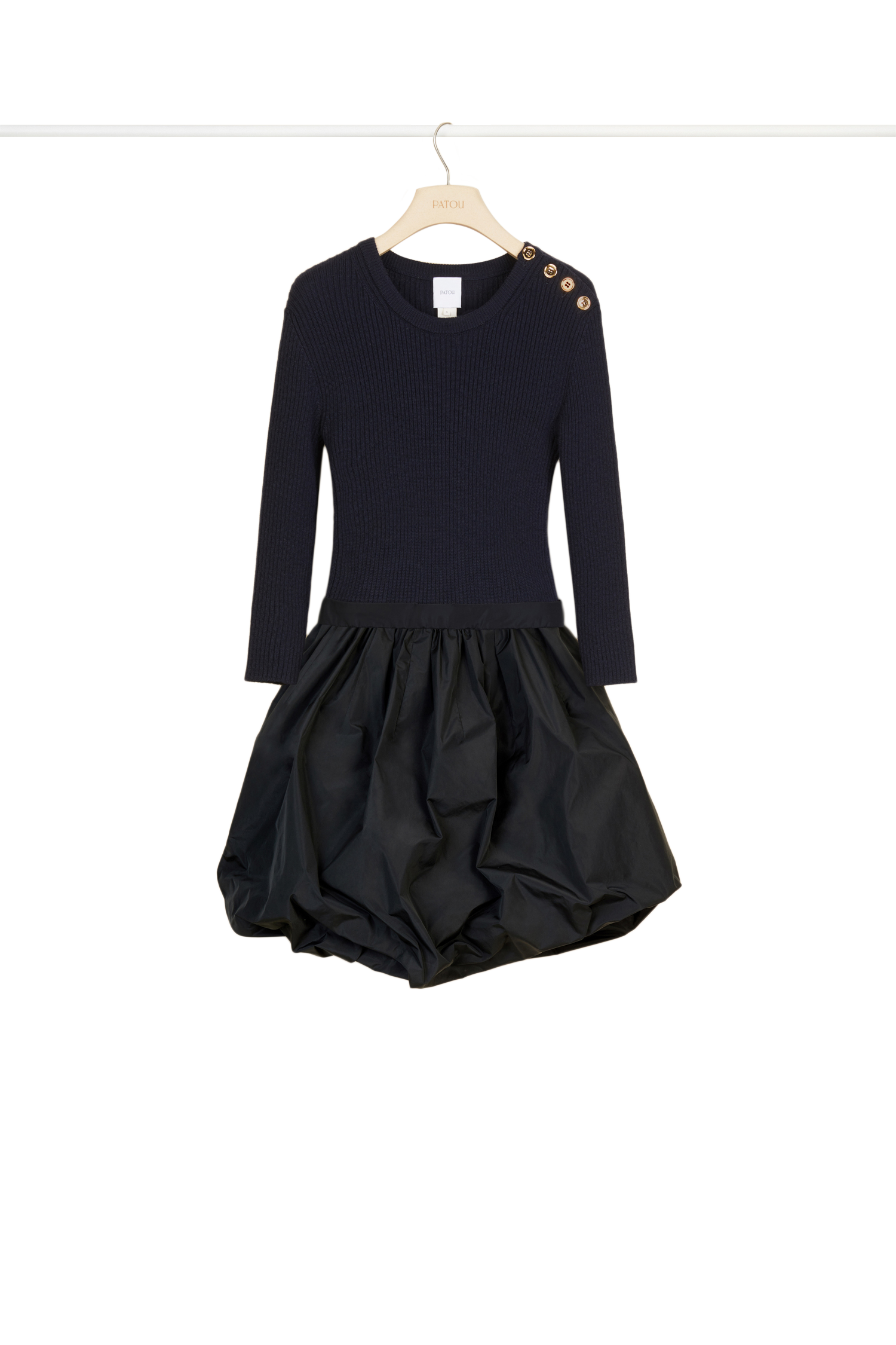 Robe Bi-matière - Bleu Marine