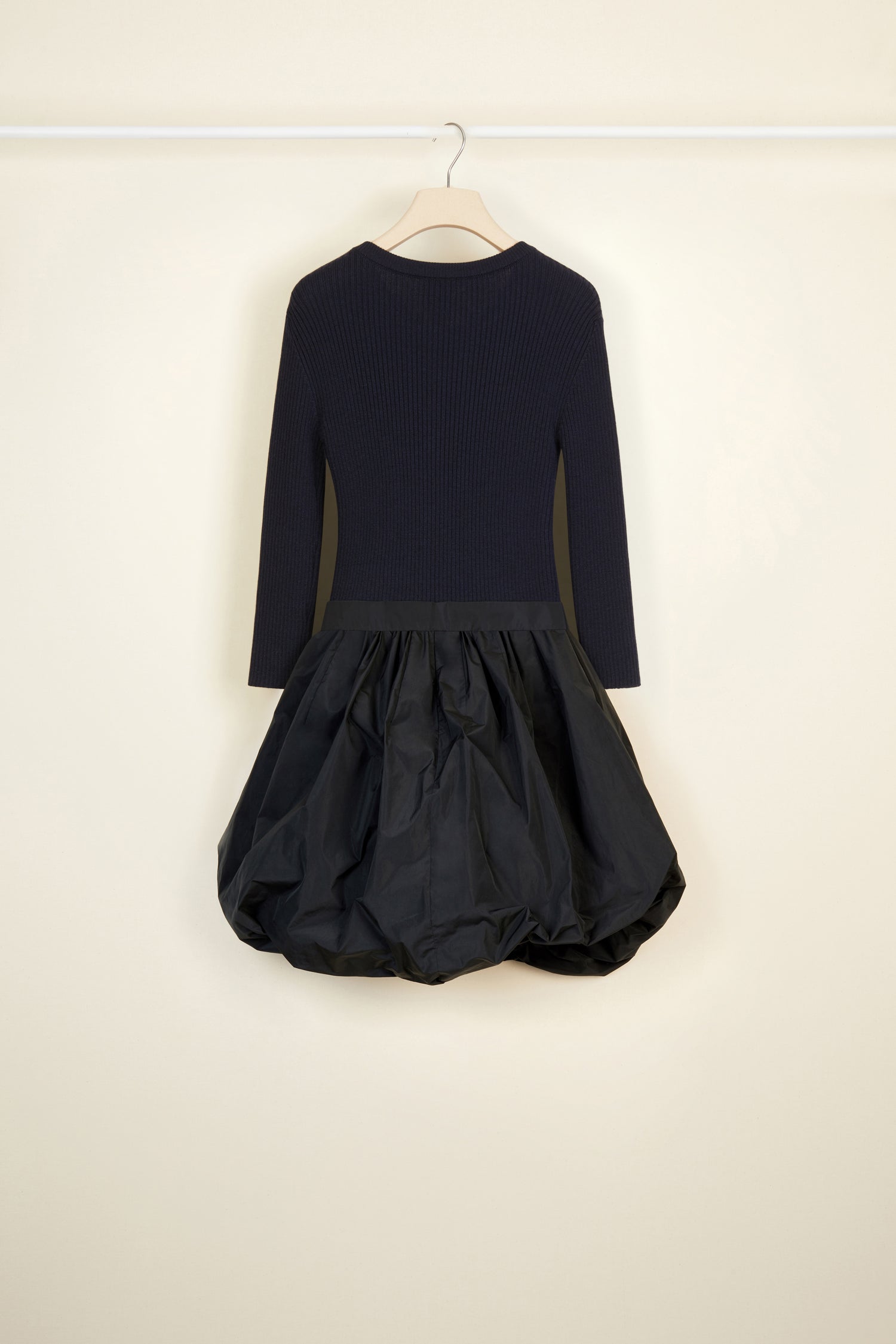 Robe Bi-matière - Bleu Marine