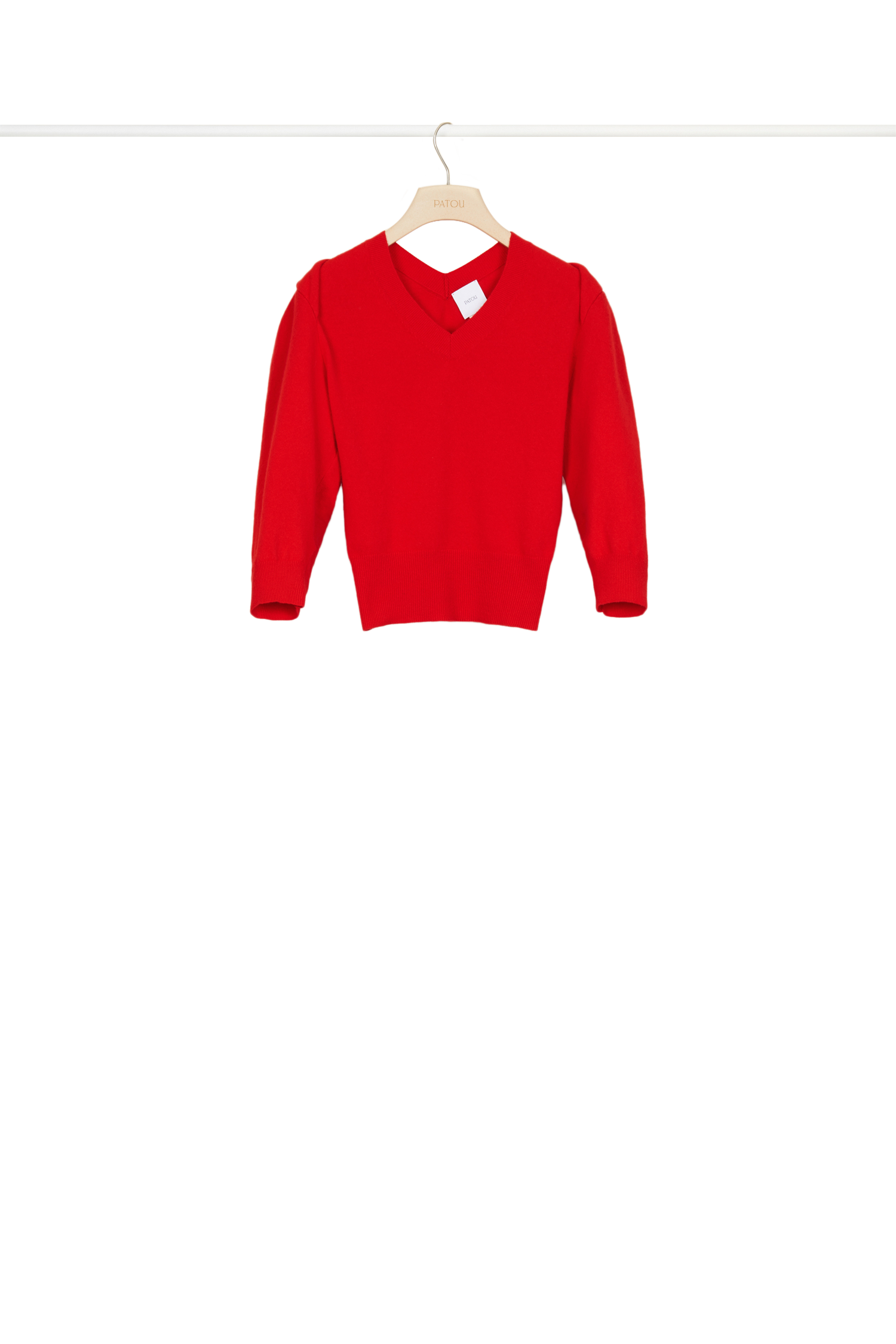 Pull en laine à col twisté - Rouge