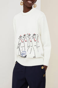 Pull Bosc en laine - Crème