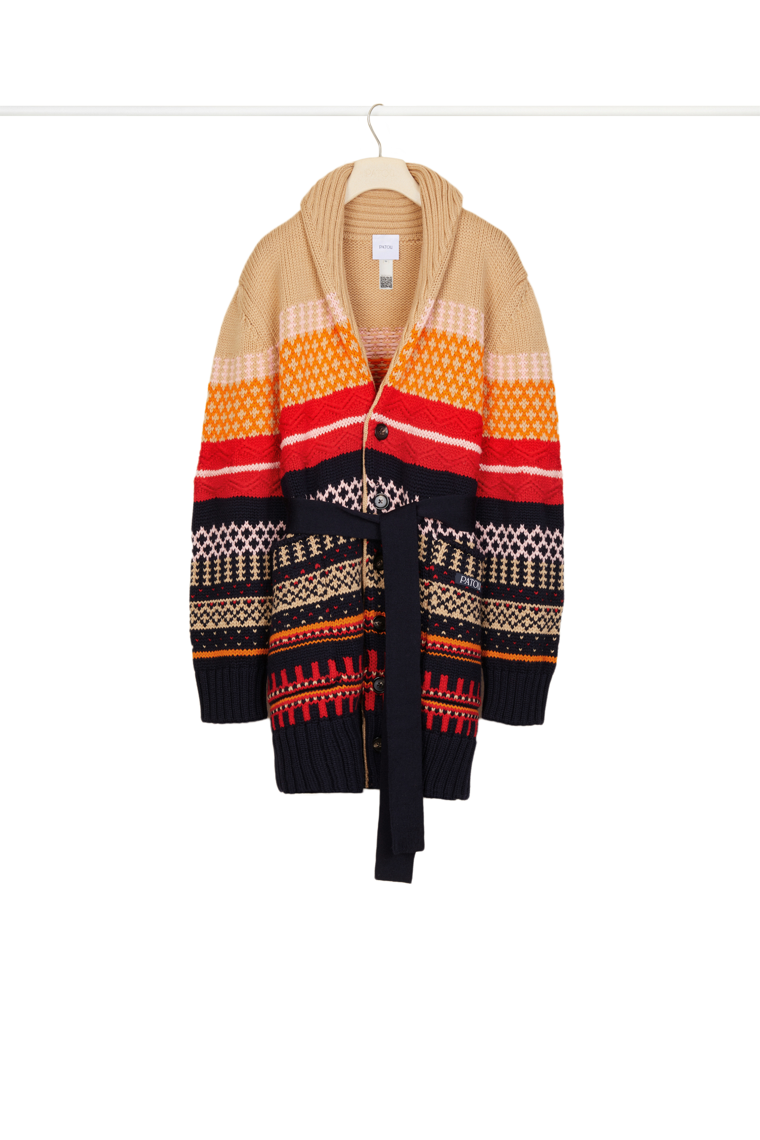 Pull court en jacquard - Multicolore
