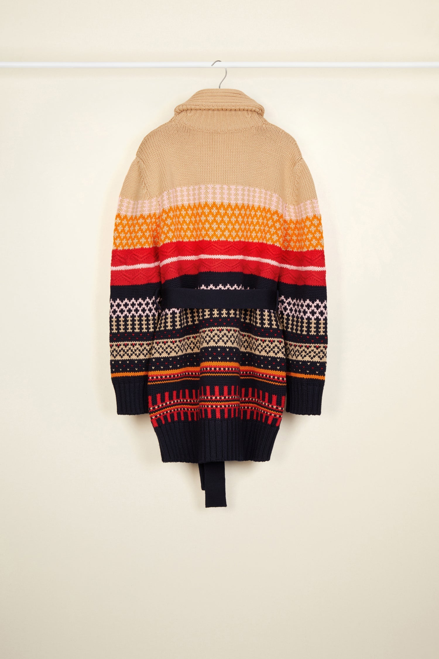 Pull court en jacquard - Multicolore