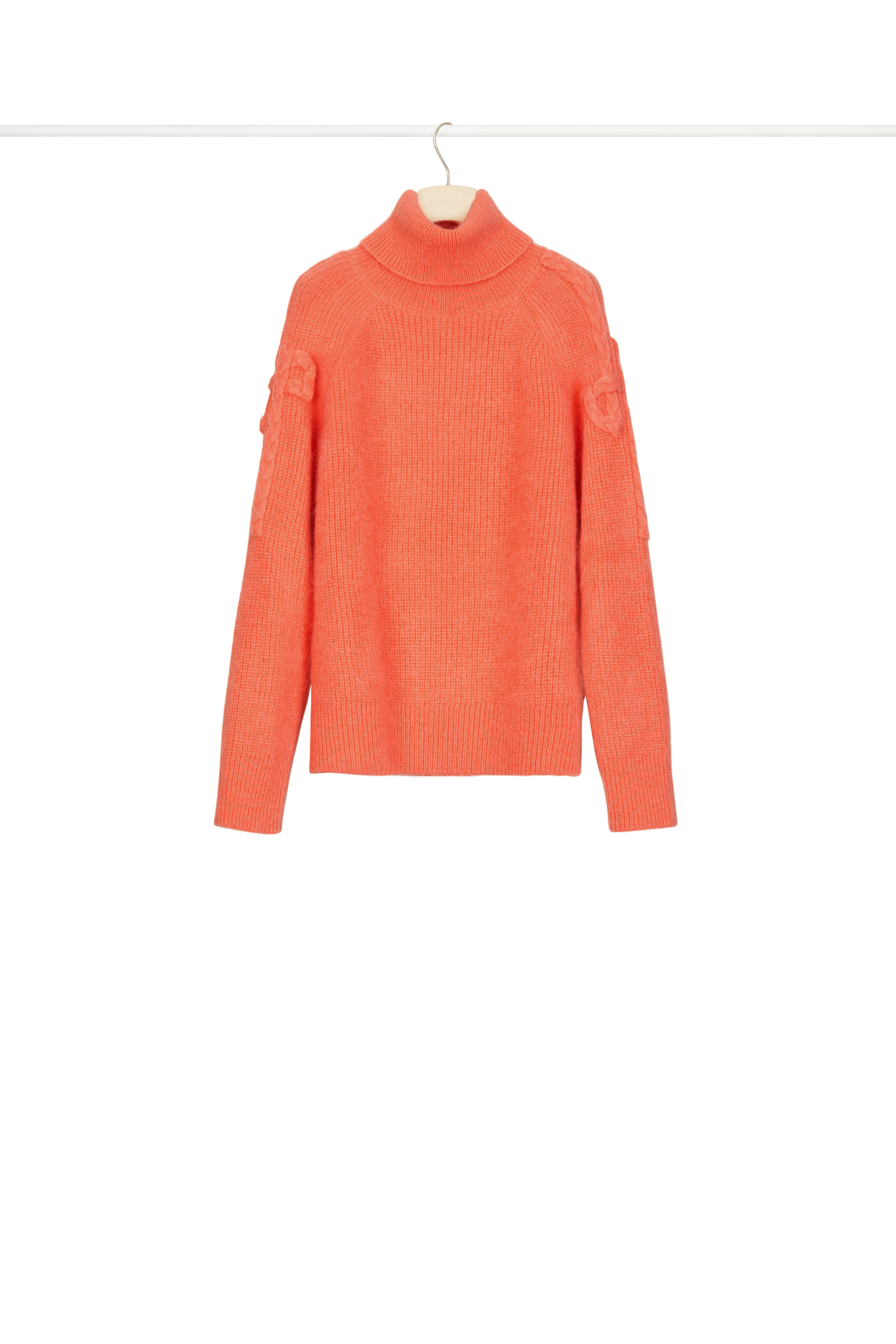 Col roulé en mohair et laine - Corail