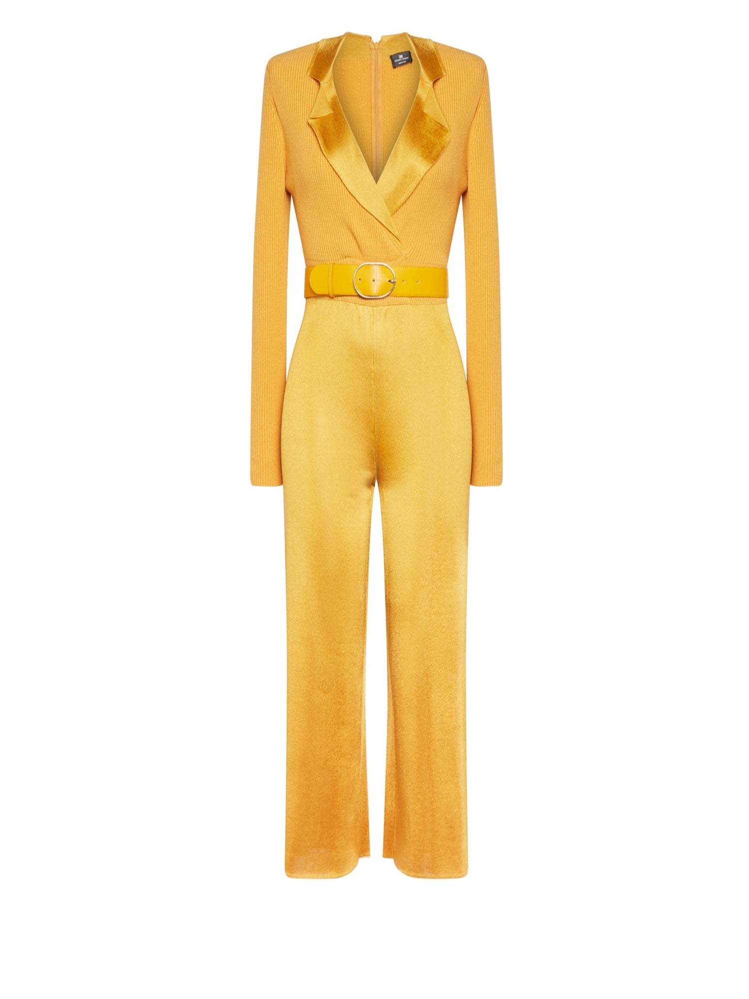Combinaison E.Franchi en maille ceinturé - Jaune