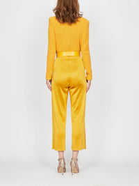 Combinaison E.Franchi en maille ceinturé - Jaune
