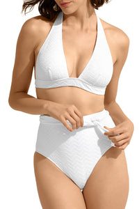 Haut de maillot triangle Tailleur - Blanc