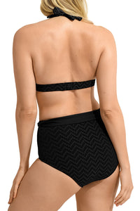 Haut de maillot triangle Tailleur - Noir
