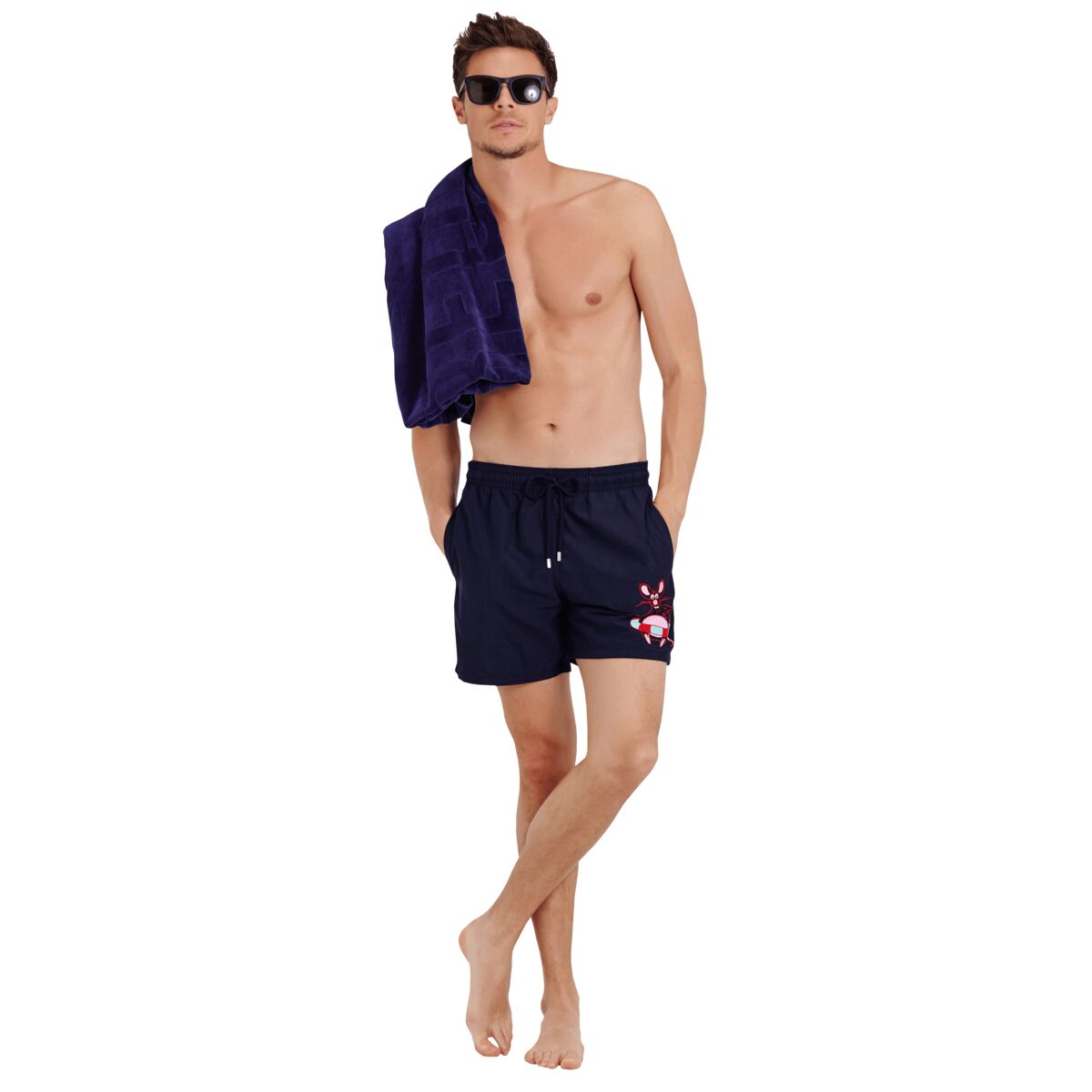 BLEU MARINE MAILLOT DE BAIN MOTU HOMME