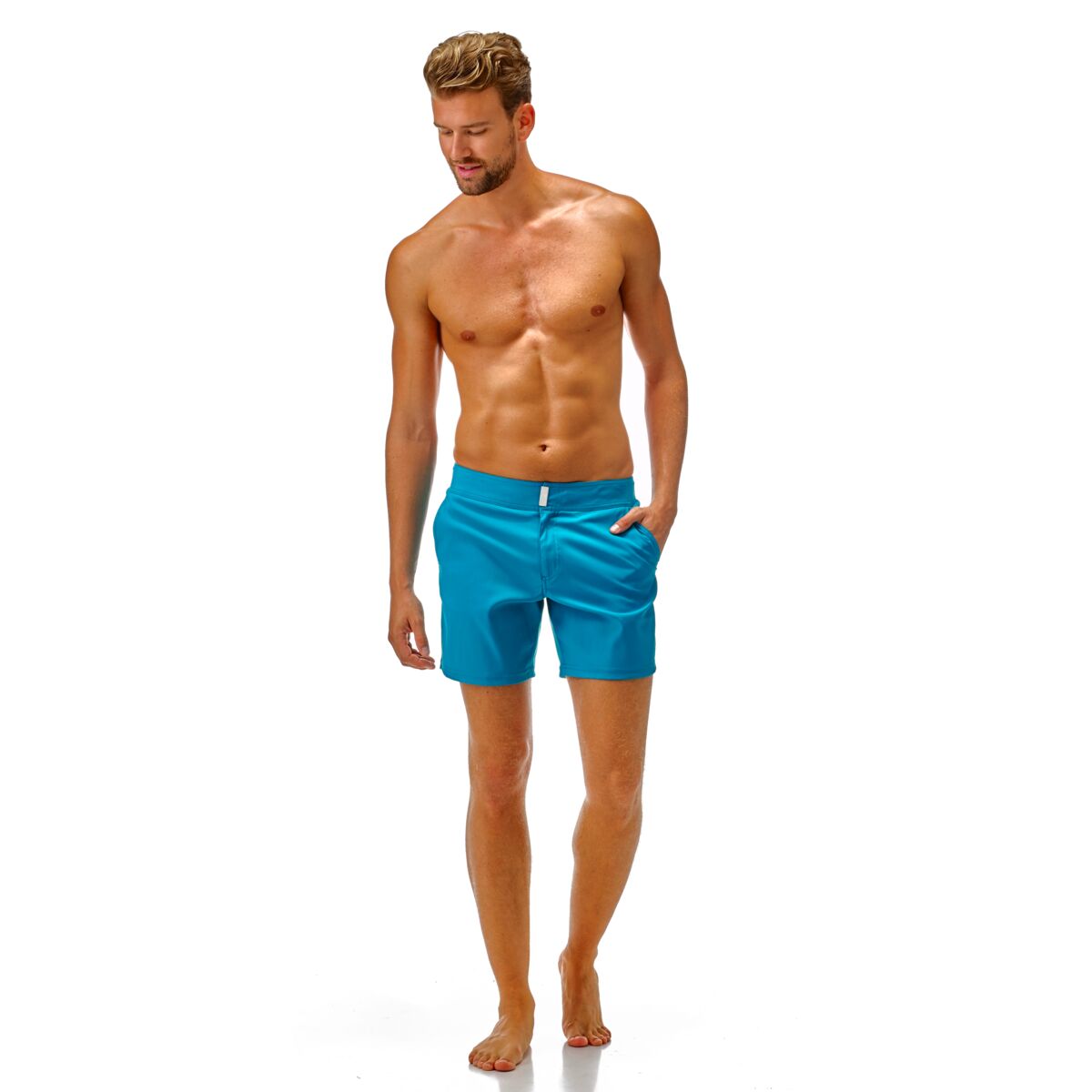 BLEU DE PRUSSE MAILLOT DE BAIN MERISE HOMME