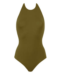Maillot une pièce Necklace - Croco & Doré
