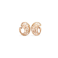 Boucles d'oreilles Arabesque en Or Rose 18K