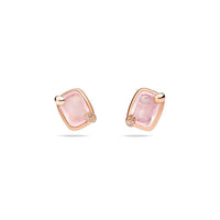 Boucles d'oreilles Ritratto en Or Rose 18K & Diamant Marron & Rose