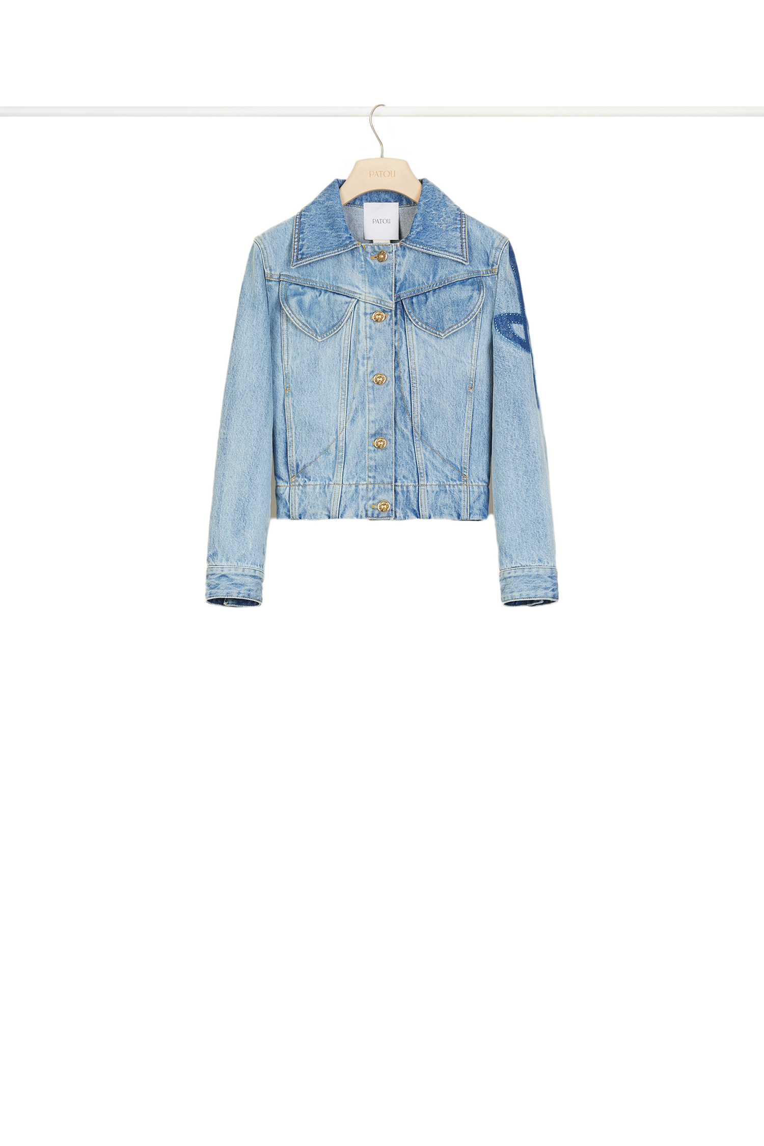 Veste en denim bio - Blueberry