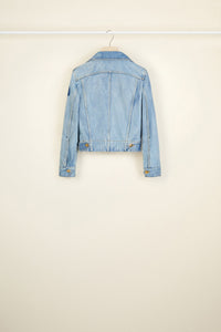 Veste en denim bio - Blueberry