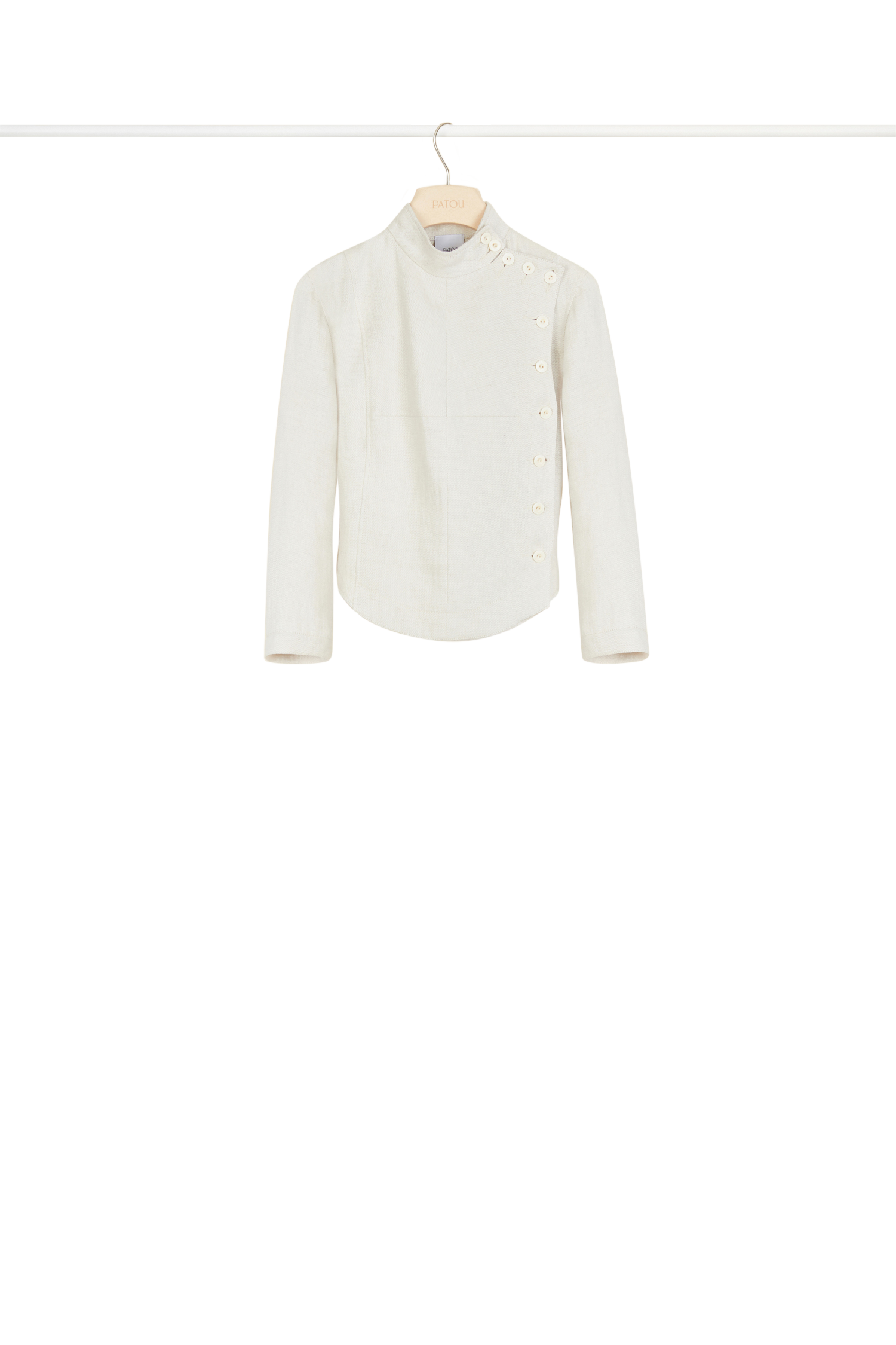 Veste d'escrime en lin et soie - Crème