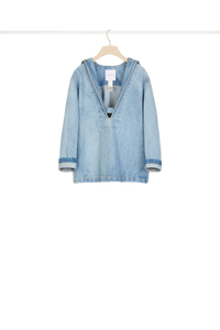 Vareuse de marin en denim bio - Blueberry