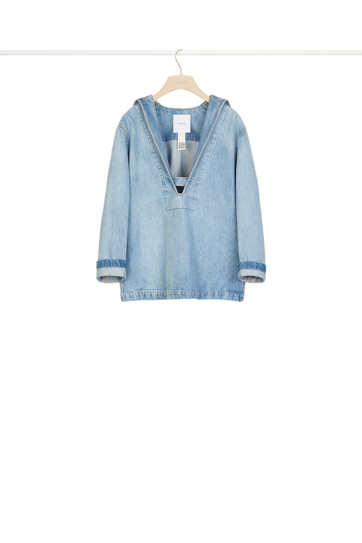 Vareuse de marin en denim bio - Blueberry