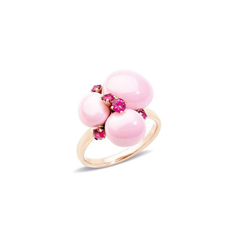 Bague Capri Ceramica en Or Rose 18K & Rubis et Céramique