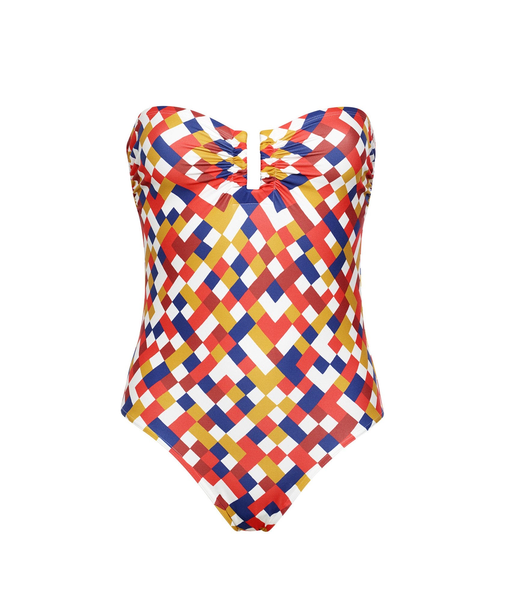Maillot une pièce bustier Autographe - Mosaic