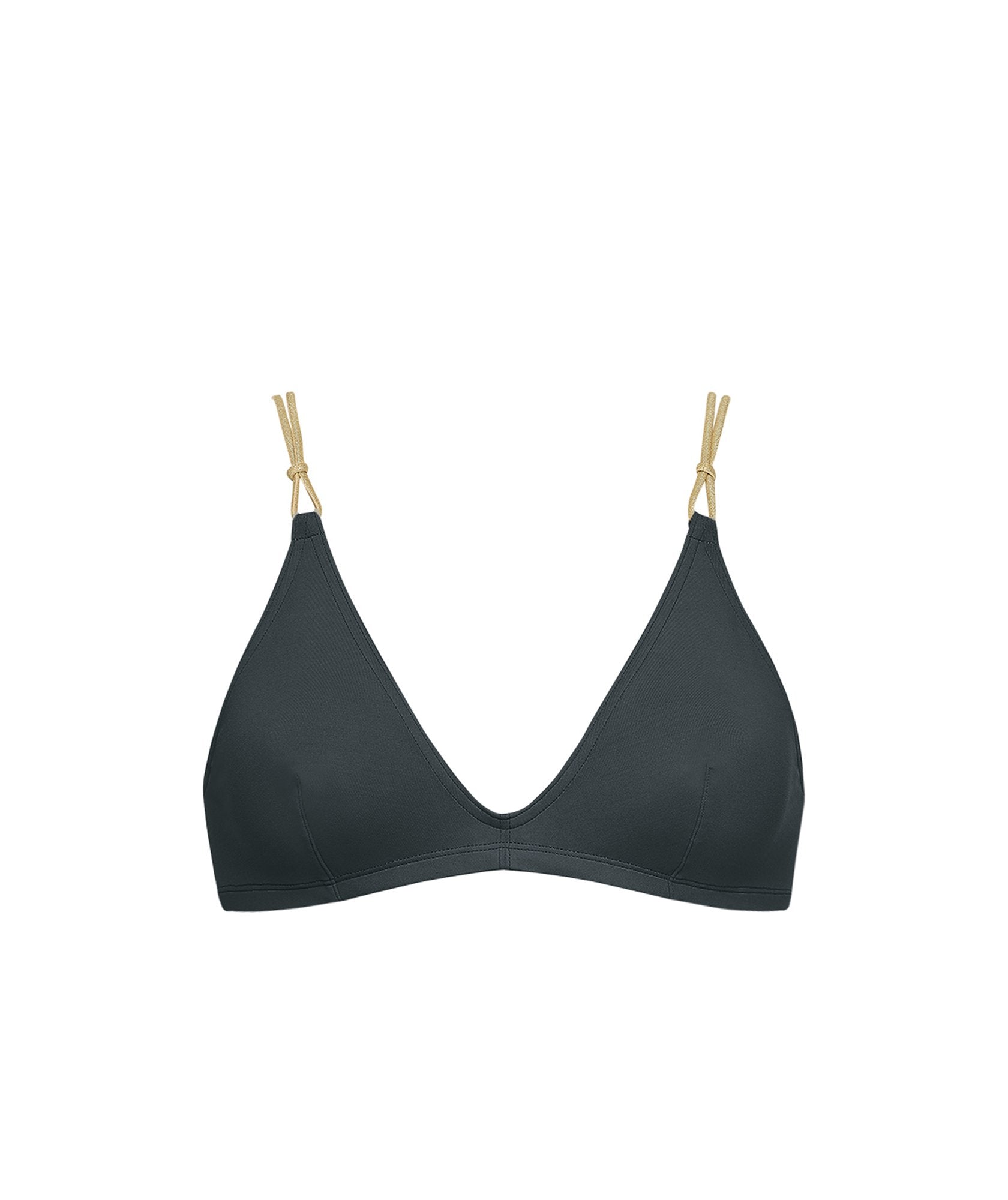 Haut de maillot triangle Gling - Caviar & Doré