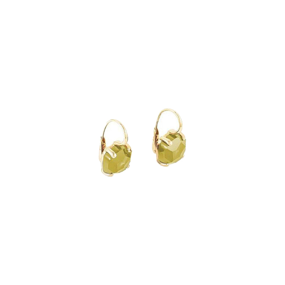 Boucles d'oreilles Lola en Or Rose 18K & Quartz Citron