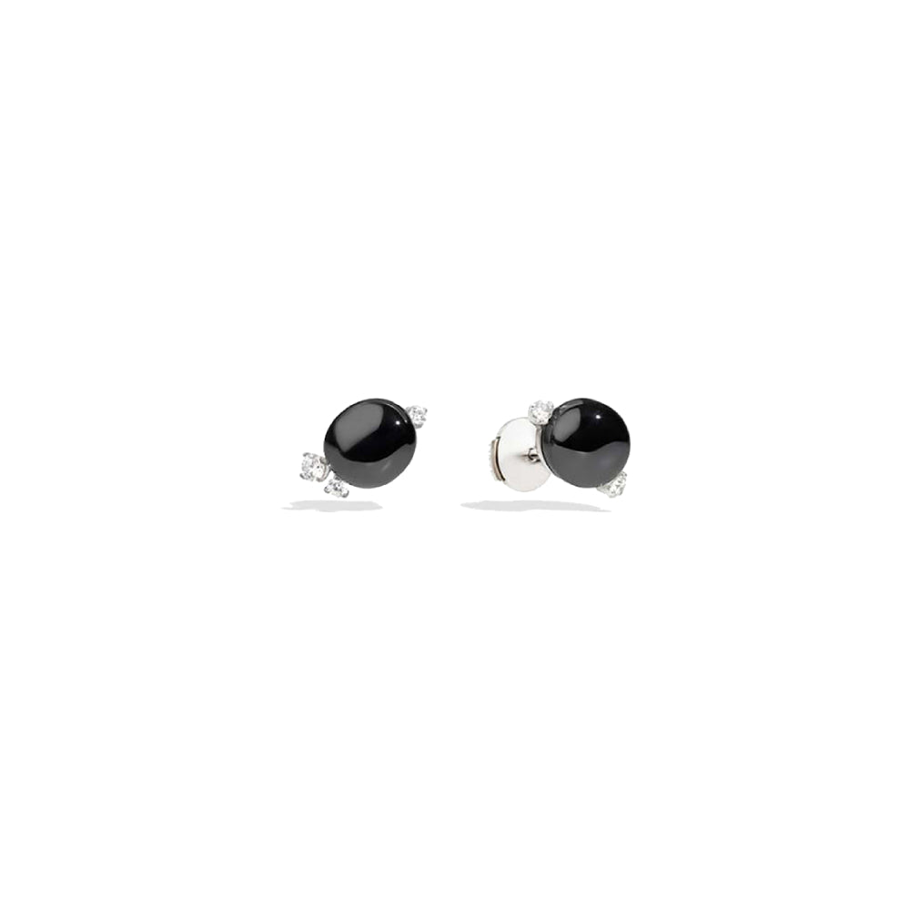 Boucles d'oreilles Capri Ceramica en Or Blanc 18K & Diamant Blanc et Céramique